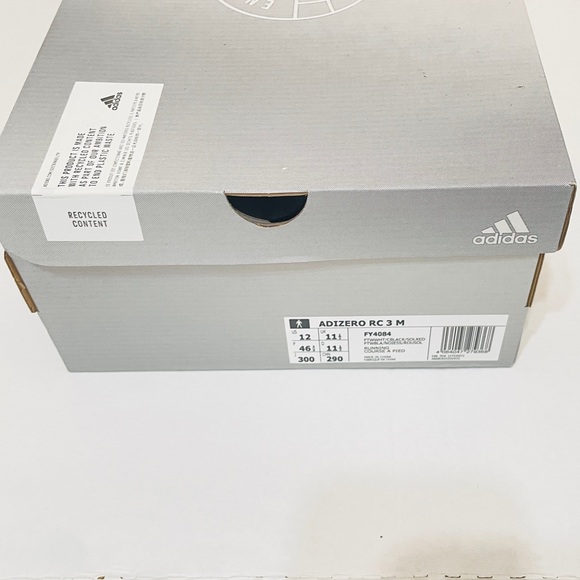 Adidas Adizero RC 3 Tokyo running shoes solar red white FY4084 NWOB Size 12 Men - Picture 8 of 9